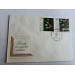 ENVELOPE FLOWERS IN POLISH PAINTING STAMP STAMP