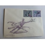 ENVELOPE FIGURE SKATING SPORTS STAMP STAMP