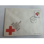 ENVELOPE POLISH RED CROSS STAMP STAMP