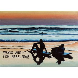 Maciej MAJEWSKI (ur. 1977), Waves are for free, bro!, 2024