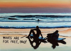 Maciej MAJEWSKI (ur. 1977), Waves are for free, bro!, 2024