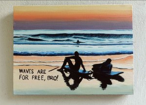 Maciej MAJEWSKI (ur. 1977), Waves are for free, bro!, 2024