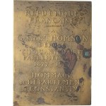 IIIe République (1870-1940). Plaque, Gaston Thomson