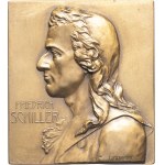 Weimar Republic (German Empire) (1918-1933). Plaque, Friedrich Schiller, by F. Stiasny ND (c. 1910).