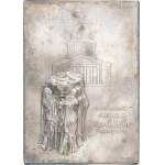 Third Republic (1870-1940). Plaque, Sadi Carnot funeral, by O. Roty 1897, Paris.