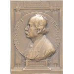 IIIe République (1870-1940). Plaque, Obsèques nationales de Marcelin Berthelot, presented by the Senate to Georges Clémenceau, by L. Deschamps 1907, Paris.