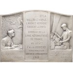 IIIe République (1870-1940). Plaque, air navigation, for the Ligue Aéronautique de France, by A. Morlon ND (awarded in 1918), Paris.