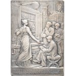 IIIe République (1870-1940). Plaque for the Conservatoire National des Arts et Métiers by Patey 1930, Paris.