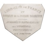 IIIe République (1870-1940). Plaque, Aéro-club de France to Albert Caquot, Journées nationales de l