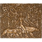 IIIe République (1870-1940). Uniface plate, Mowgli, The Jungle Book (1927), hallmark 1972, Paris.