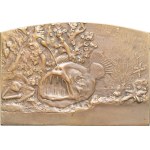 Albert I (1889-1922). Plaque from the Institut Océanographique, Albert I foundation by Grégoire 1909.