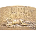 Albert I (1889-1922). Plaque from the Institut Océanographique, Albert I foundation by Grégoire 1909.