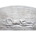 Albert I (1889-1922). Plaque, centenary of the inauguration of the Monaco Oceanographic Institute in 1910, by R. Grégoire 2010.