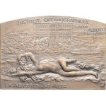 Albert I (1889-1922). Plaque, centenary of the inauguration of the Monaco Oceanographic Institute in 1910, by R. Grégoire 2010.