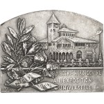 François-Joseph I (1848-1916). Plaque, Bosnia-Herzegovina pavilion at the Exposition Universelle de Paris 1900, by H. Kautsch 1900, Paris.