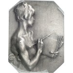 IIIe République (1870-1940). Plaque, la Peinture, by A. L. M. Charpentier ND (1901), Paris.