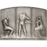 IIIe République (1870-1940). Plaque, Inauguration of the Fresnes-les-Rungis prisons, by Oscar Roty ND (1900), Paris.