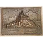 IIIe République (1870-1940). Plaquette uniface, le Mont Saint-Michel ND, Paris (Arthus-Bertrand).