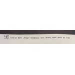 proj Hubert HILSCHER (1924-1999), Art Nouveau poster, 1971