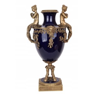 Large cobalt vase