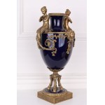 Large cobalt vase
