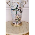 Porcelain vase with bronze