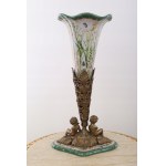 Porcelain flacon with bronze