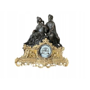 Gilded bronze clock