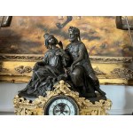 Gilded bronze clock