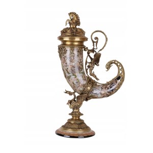 Bronze-wrapped horn of plenty