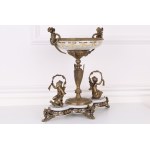 Magnifique PATRON en porcelaine décorée avec du bronze