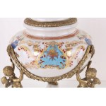 Porcelain and bronze casket