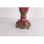 Porelan vase decorated with bronze Amphora