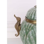 Stiletto in porcelain and bronze