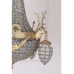 Crystal glass chandelier