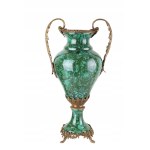 Porcelain vase with bronze