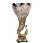 Porcelain and bronze vase