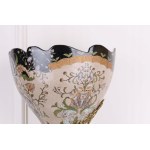 Porcelain and bronze vase