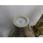 Porcelain and bronze vase