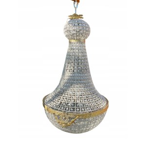 Crystal glass chandelier