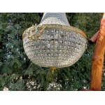 Crystal glass chandelier