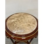 Flower bed with marble top