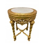 Flower bed with marble top