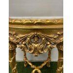 Flower bed with marble top