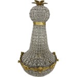 Crystal glass chandelier