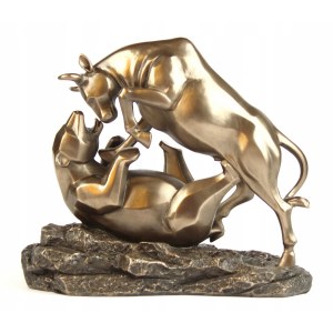 Stock market figure Bull and bear