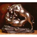 Stock market figure Bull and bear