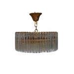 Crystal chandelier with bronze