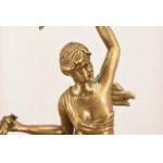 Antique porcelain and bronze platter