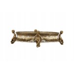 Porcelain platter with bronze and with 4 angels